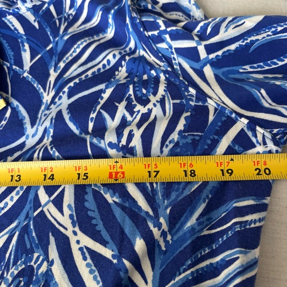 Lilly Pulitzer Fletcher Pullover Twilight Blue Early Riser XL | Casual - Picture 7 of 12